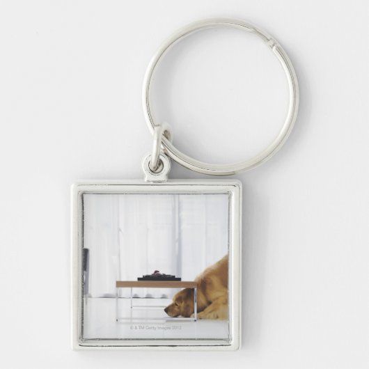 Hond en tafel sleutelhanger (Voorkant)