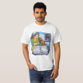 Hond en verpleegkundige t-shirt (Voorkant volledig)