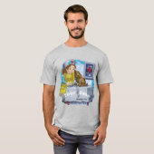 Hond en verpleegkundige t-shirt (Voorkant volledig)