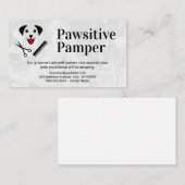 Hond en verzorging pictogrammen visitekaartje (Voorkant / Achterkant)