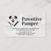 Hond en verzorging pictogrammen visitekaartje (Voorkant)