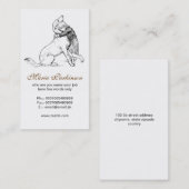 Hond en vriendschappelijke visitekaartjes (Voorkant / Achterkant)