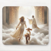 Hond en Vrouw bij Hemelse Poorten Muismat (Voorkant)