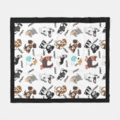 Hond en Woef   Fleece Deken (Voorkant (Horizontaal))