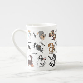 Hond en Woef Porselein Kop