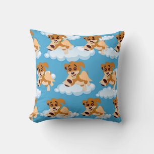 Hond Engel Schattige Puppy Dierenliefhebber Cartoo Kussen