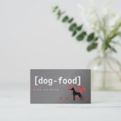 Hond eten geweldige DAne Visitekaartje (Staand voorkant)