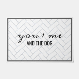 Hond familie boerderij stijl deurmat