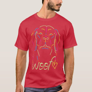 Hond familie meisje t-shirt