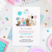 Hond Feestje Uitnodiging Puppy Uitnodiging Meisje