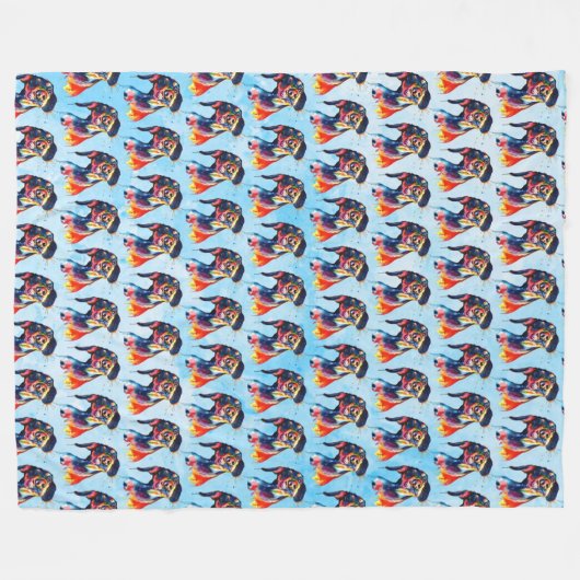 Hond Fleece Deken (Voorkant (Horizontaal))