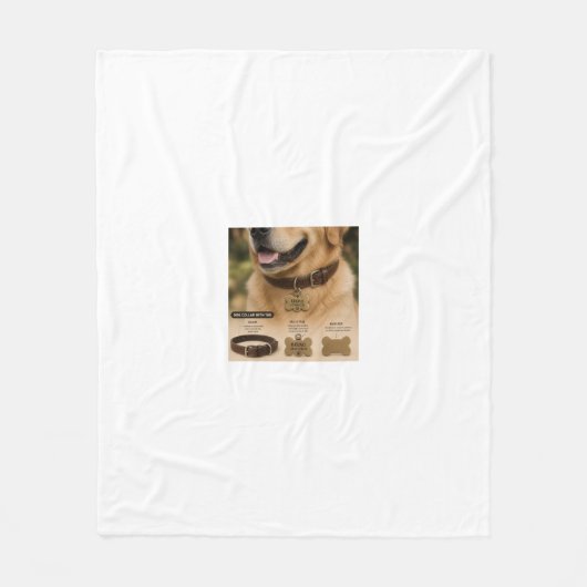 hond fleece deken (Voorkant)
