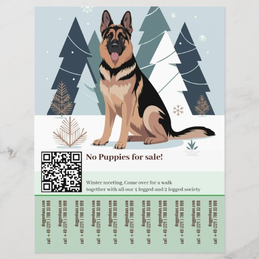 Hond Flyer Duitse Herdershond (Voorkant)