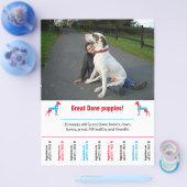 hond flyer sjabloon printbaar (Enkel)