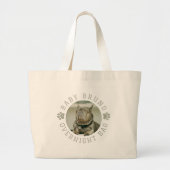 Hond Foto Aangepaste tekst Overnight Bag Grote Tote Bag (Voorkant)