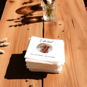 Hond foto bruiloft servetten, hond kat bruiloft servet