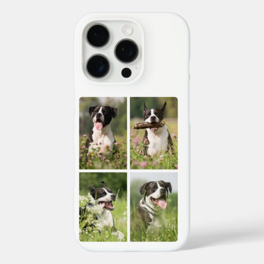Hond Foto Collage Gepersonaliseerd Huisdier Case-Mate iPhone Case (Achterkant)