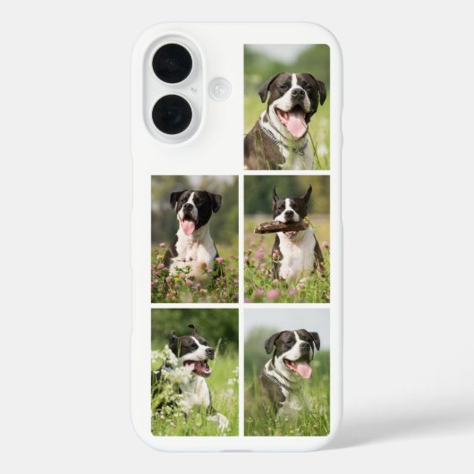 Hond Foto Collage Gepersonaliseerd Huisdier Case-Mate iPhone Case (Achterkant)