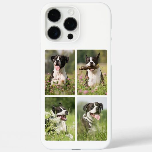 Hond Foto Collage Gepersonaliseerd Huisdier Case-Mate iPhone Case (Achterkant)