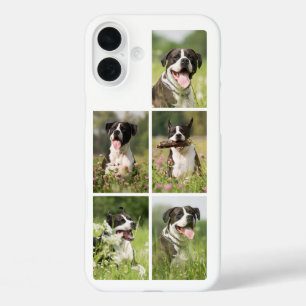 Hond Foto Collage Gepersonaliseerd Huisdier iPhone 16 Plus Hoesje
