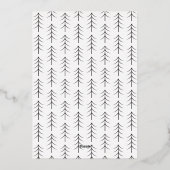 Hond Foto Collage Goud Folie Witte Vakantiekaart Folie Feestdagenkaart (Achterkant)