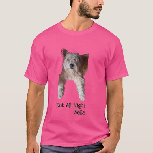 Hond ,Foto en naam , T-shirt (Voorkant)