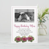Hond Foto Gelukkige Verjaardag Moeder Van Reddings Feestdagenkaart (Staand voorkant)