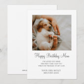 Hond Foto Gelukkige Verjaardag Moeder Van Reddings Feestdagenkaart (Voorkant / Achterkant)