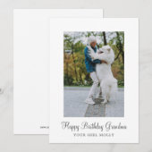 Hond Foto Gelukkige Verjaardag Oma Van Reddingshon Feestdagenkaart (Voorkant / Achterkant)