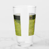 Hond foto gepersonaliseerd 2 zijdig glas (Rechts)