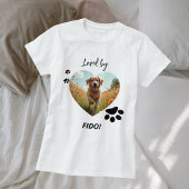Hond foto hart liefde poten t-shirt