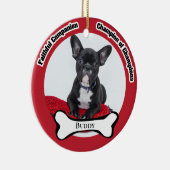 Hond Foto Herinnering Keramische Kerstbal Keramisch Ornament (Rechts)