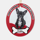 Hond Foto Herinnering Keramische Kerstbal Keramisch Ornament (Links)