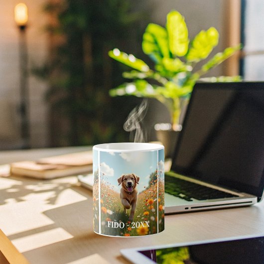 Hond foto huisdier naam tekst koffiemok