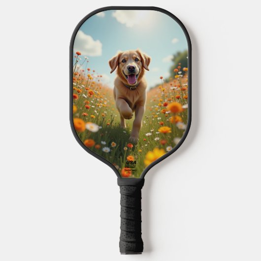 Hond foto huisdier pickleball paddle (Voorkant)