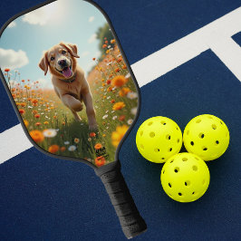 Hond foto huisdier pickleball paddle