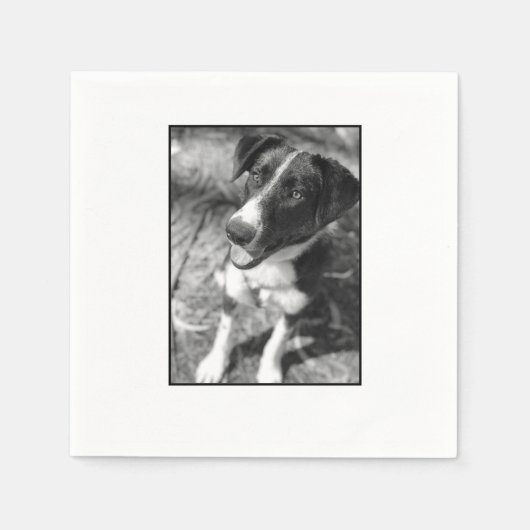 Hond foto idee aangepaste hond partij servet (Voorkant)