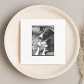 Hond foto idee aangepaste hond partij servet