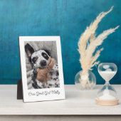 Hond Foto Memento Keepsake Fotoplaat (Zijkant)