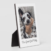 Hond Foto Memento Keepsake Fotoplaat (Zijkant)