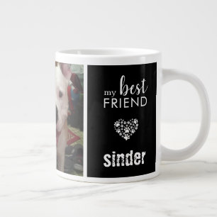 Hond Foto Mijn Beste Vriend Zwart Grote Koffiekop