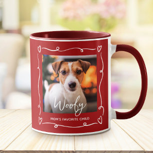 Hond Foto Moeders Favoriete Kind Harten Doodle Roo Mok