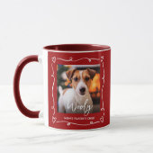 Hond Foto Moeders Favoriete Kind Harten Doodle Roo Mok (Links)