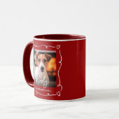 Hond Foto Moeders Favoriete Kind Harten Doodle Roo Mok (Voorkant links)