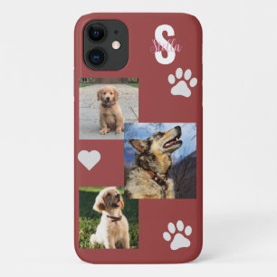 Hond Foto Monogram Terra Cotta Huisdier I Telefoon Case-Mate iPhone Case