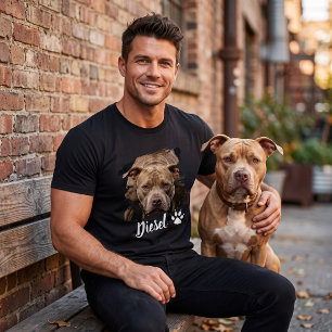 Hond Foto Naam Cadeau T-shirt