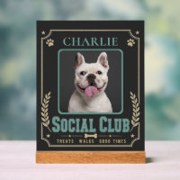 Hond Foto & Naam Vintage Sociale Club