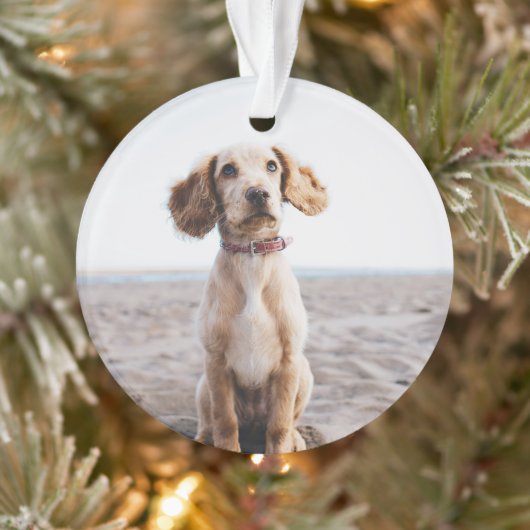 Hond Foto Ornament Gift voor Familie Kerstboom (Boom)