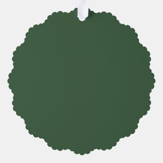 Hond Foto Plaid Bow Kerst Papier Ornament Kaart (Achterkant)