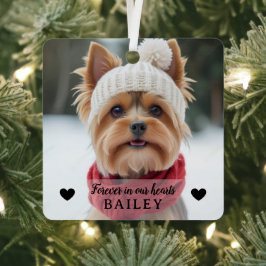 Hond Foto Sympathie Aandenken Sieraad Metalen Ornament